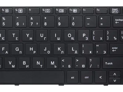 Клавиатура для ноутбука HP ProBook 450 G4 чёрная, с рамкой