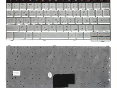 Клавиатура для ноутбука Lenovo IdeaPad U110 серебряная