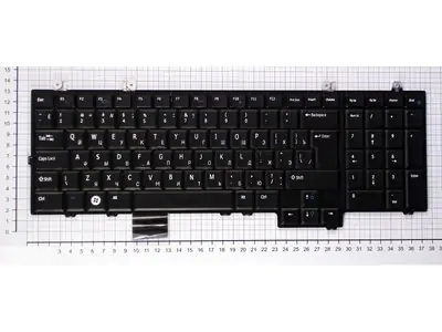 Клавиатура для ноутбука Dell Studio 1738 чёрная, глянцевая, большой Enter