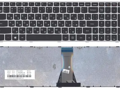 Клавиатура для ноутбука Lenovo 9Z.NB4SN.00R чёрная, рамка серая