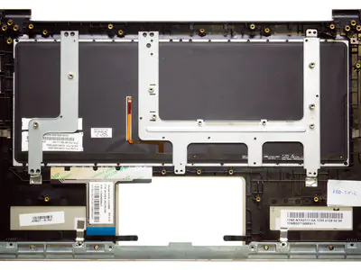 Клавиатура для ноутбука Asus Transformer Book TX300CA чёрная, с подсветкой, верхняя панель в сборе