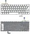 Клавиатура для ноутбука Acer S7-391 серебряная, с подсветкой