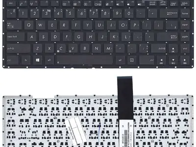 Клавиатура для ноутбука Asus X450LAV чёрная, без рамки