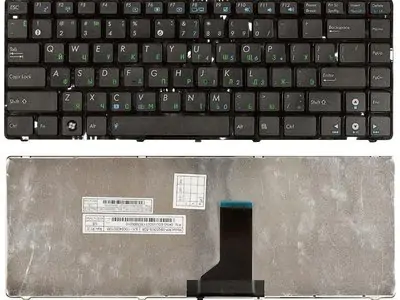 Клавиатура для ноутбука Asus UL30 чёрная, с рамкой