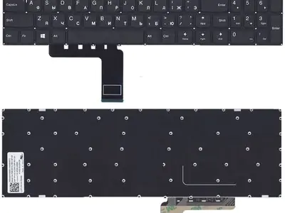 Клавиатура для ноутбука Lenovo IdeaPad 110-15IBR чёрная, ver.1