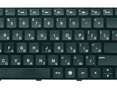 Клавиатура для ноутбука HP 2B-04816Q121 чёрная, с рамкой