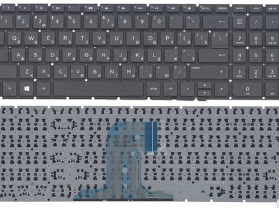 Клавиатура для ноутбука HP NSK-CWASC чёрная, без рамки