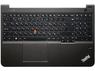 Клавиатура для ноутбука Lenovo ThinkPad S5-531 верхняя панель в сборе (чёрная)