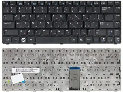 Клавиатура для ноутбука Samsung RV410 чёрная