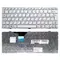 Клавиатура для ноутбука DNS 121598 белая, с рамкой