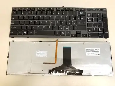 Клавиатура для ноутбука Toshiba Qosmio X775 чёрная, с подсветкой