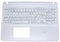 Клавиатура для ноутбука Sony Vaio SVF15, FIT 15 белая, с подсветкой, верхняя панель в сборе
