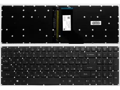 Клавиатура для ноутбука Acer NKI151304Z чёрная, с подсветкой