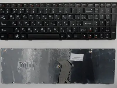 Клавиатура для ноутбука Lenovo IdeaPad G770 чёрная