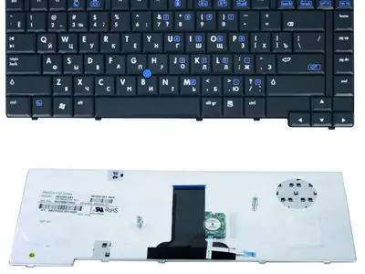 Клавиатура для ноутбука HP Compaq 8510p чёрная, с джойстиком