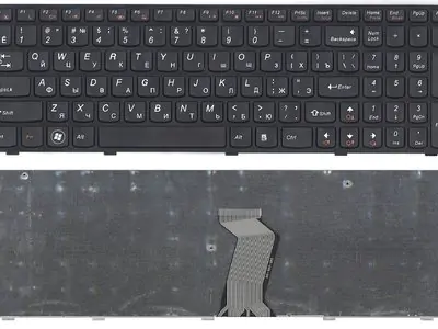 Клавиатура для ноутбука Lenovo IdeaPad Z580 чёрная