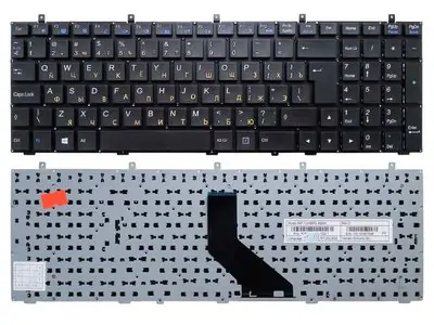 Клавиатура для ноутбука Clevo W350 без рамки, большой ENTER