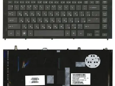 Клавиатура для ноутбука HP AESX6U00110 чёрная, рамка чёрная