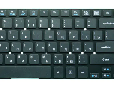 Клавиатура для ноутбука Acer Aspire ES1-531 чёрная, без рамки