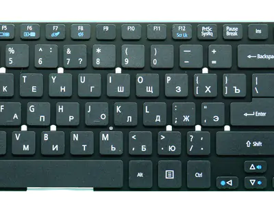 Клавиатура для ноутбука Acer KB.I170A.410 чёрная, без рамки