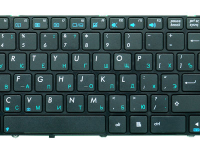 Клавиатура для ноутбука Asus K53S чёрная, с рамкой