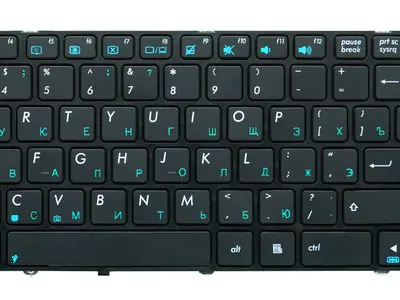 Клавиатура для ноутбука Asus 9J.N2J82.A01 чёрная, с рамкой