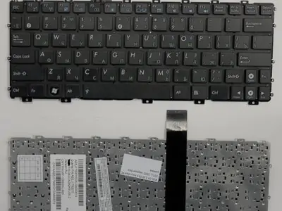 Клавиатура для ноутбука Asus Eee PC X101CH чёрная, без рамки