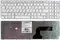 Клавиатура для ноутбука Asus K54LY белая, с рамкой