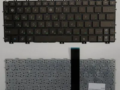 Клавиатура для ноутбука Asus Eee PC 1015PX коричневая, без рамки