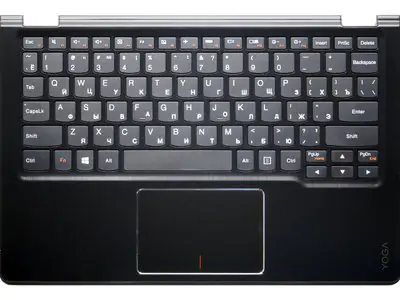 Клавиатура для ноутбука Lenovo IdeaPad Yoga 3-1170 чёрная, верхняя панель в сборе