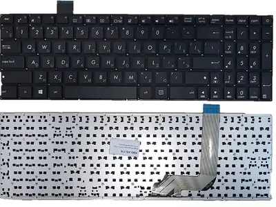 Клавиатура для ноутбука Asus X542 чёрная без рамки