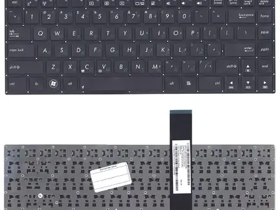 Клавиатура для ноутбука Asus  K46 чёрная, без рамки