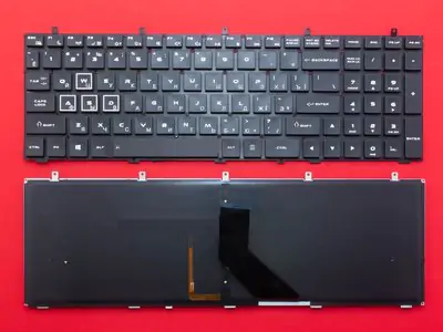 Клавиатура для ноутбука Thunderobot 911 чёрная, без рамки, с подсветкой