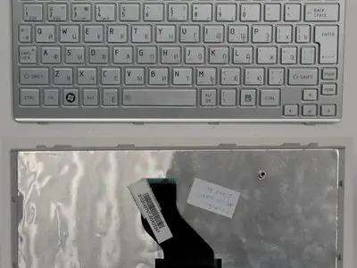 Клавиатура для ноутбука Toshiba mini  NB300 серебряная