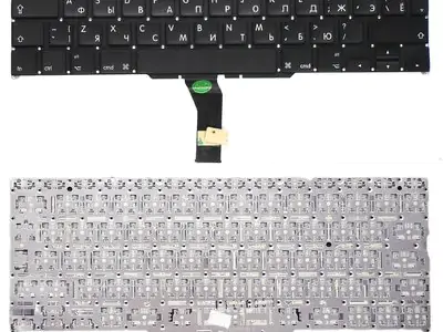 Клавиатура для ноутбука Apple MacBook A1370 чёрная, большой Enter