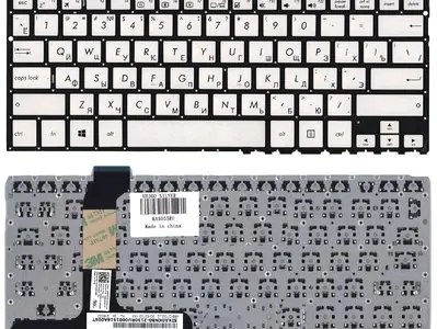 Клавиатура для ноутбука Asus 0KNB0-2129RU00 серебряная