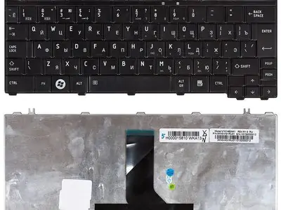 Клавиатура для ноутбука Toshiba Satellite U400 чёрная