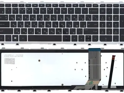 Клавиатура для ноутбука HP  Envy 15-J чёрная, с рамкой, с подсветкой