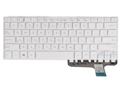 Клавиатура для ноутбука Asus ZenBook UX305C белая, без рамки