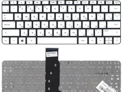 Клавиатура для ноутбука HP Stream X366 11-P091nr белая, без рамки