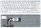Клавиатура для ноутбука HP Pavilion 15-e, 15-n, 15t-e, 15t-n, 15z-e, 15z-n, 250 G3, 255 G3, 256 G3 белая, с рамкой