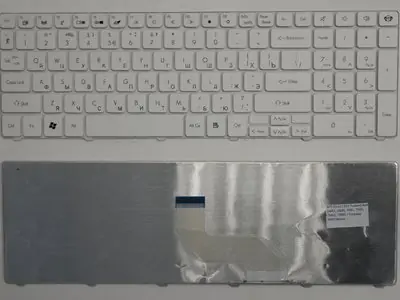 Клавиатура для ноутбука Gateway NV50 белая