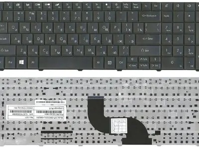 Клавиатура для ноутбука PackardBell Easynote TE11HC чёрная
