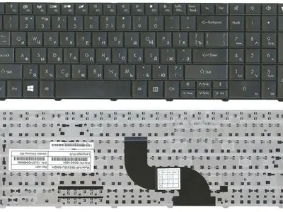 Клавиатура для ноутбука PackardBell TE69 чёрная