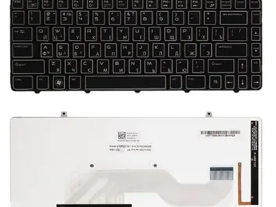 Клавиатура для ноутбука Dell Alienware M11X R3 чёрная, с подсветкой