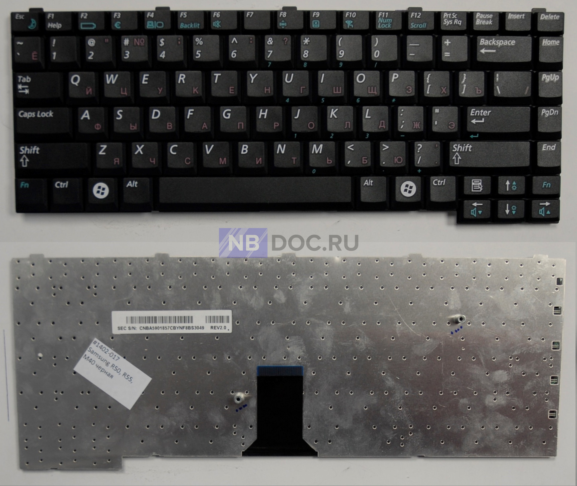 Клавиатура для ноутбука Samsung R55 чёрная купить в Москве по цене 1 040 ₽  - NBDOC