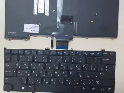 Клавиатура для ноутбука Dell Latitude E7240 чёрная, с подвсеткой