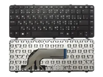 Клавиатура для ноутбука HP Probook 430 G2 чёрная, с рамкой