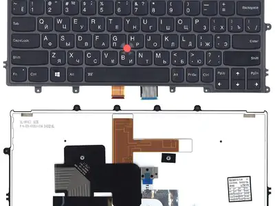 Клавиатура для ноутбука Lenovo ThinkPad X240 чёрная, с подсветкой