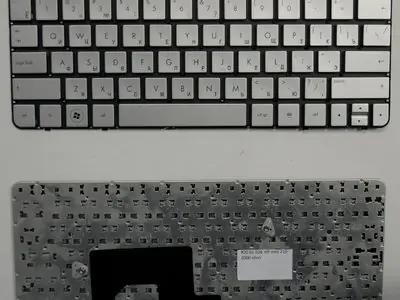 Клавиатура для ноутбука HP Mini 210-2000er серебряная, без рамки
